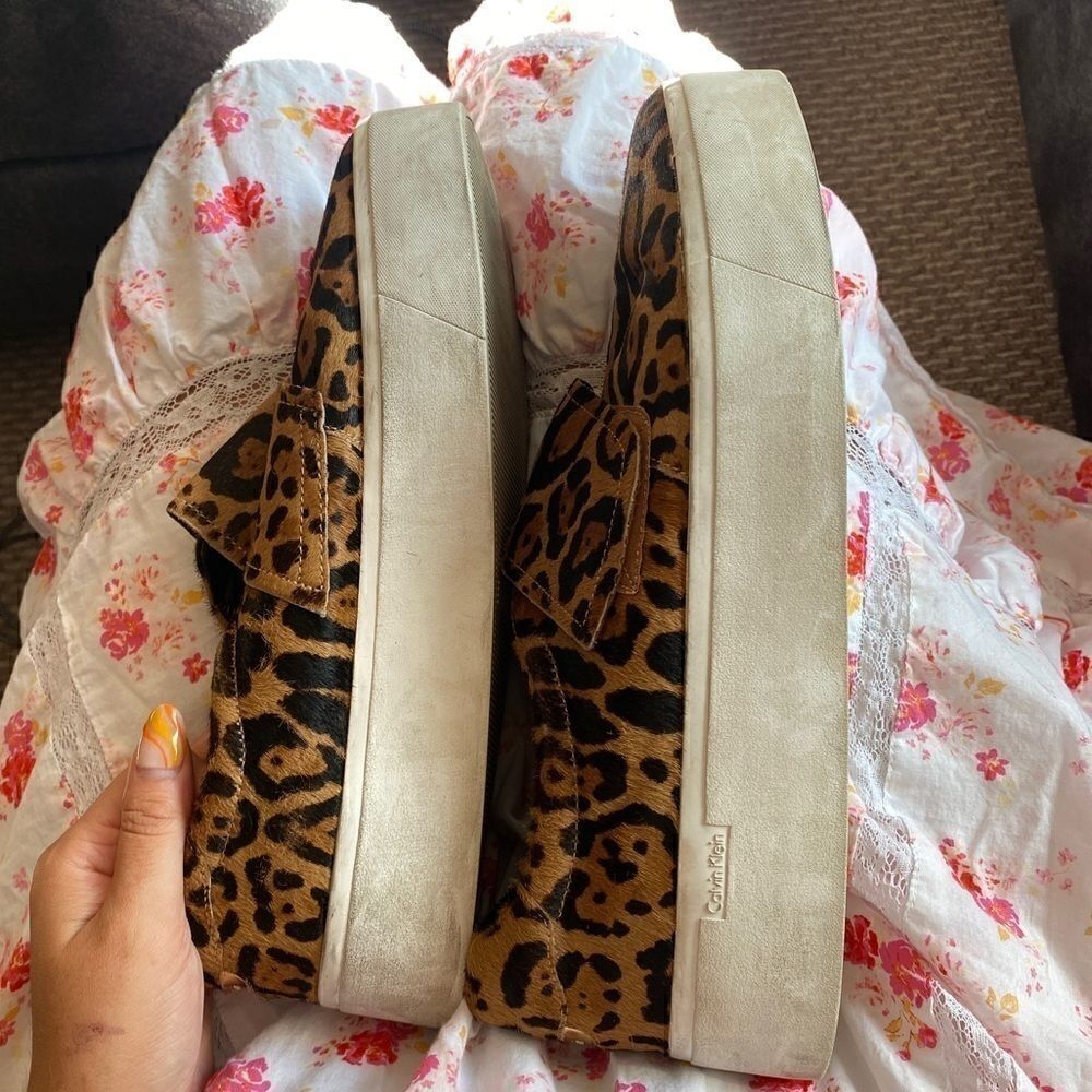 Calvin Klein Leopard Sneaker Slides - Picture 5 of 6